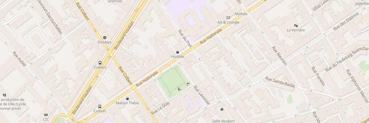 Plan du 253 Rue Nationale à Lille