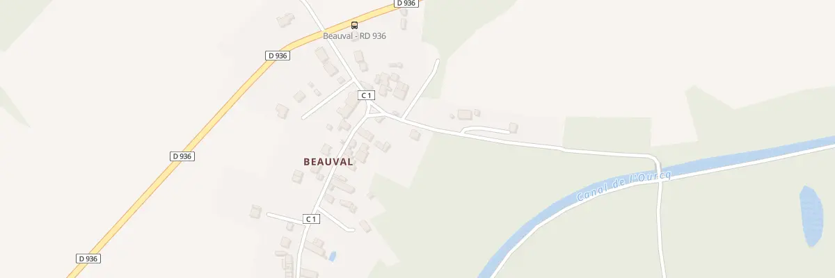 Plan du 15D Beauval à Neufchelles