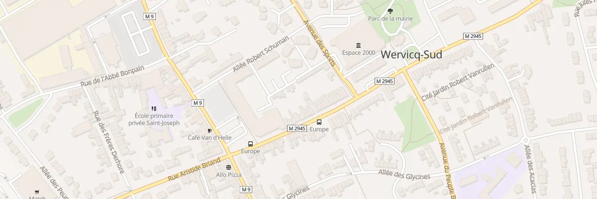 Plan du 23 Rue Gabriel Péri à Wervicq-Sud
