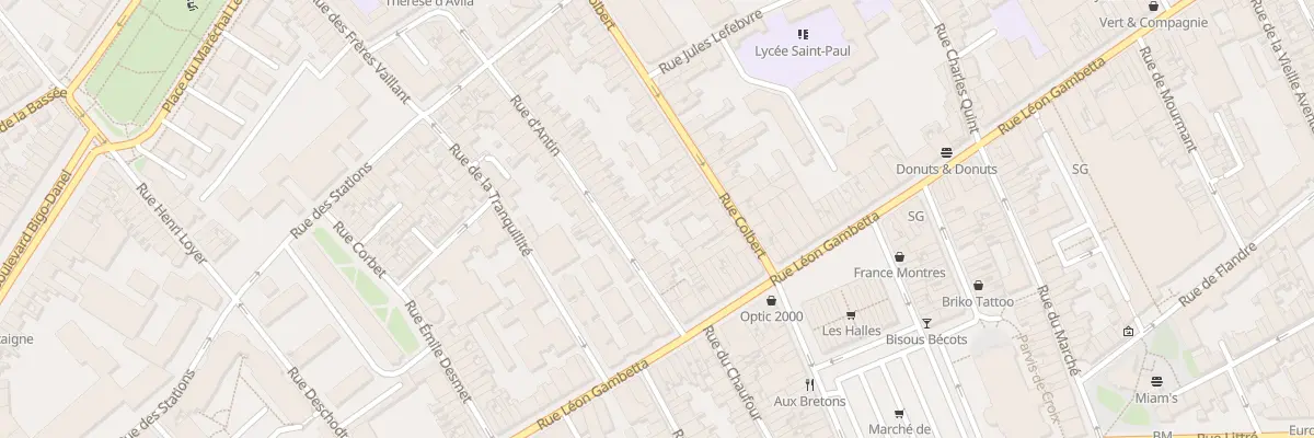 Plan du 13 Rue d’Antin à Lille