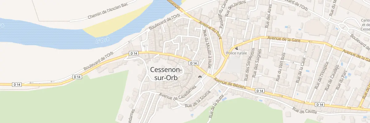 Plan du 21 Av Raoul Bayou à Cessenon-sur-Orb