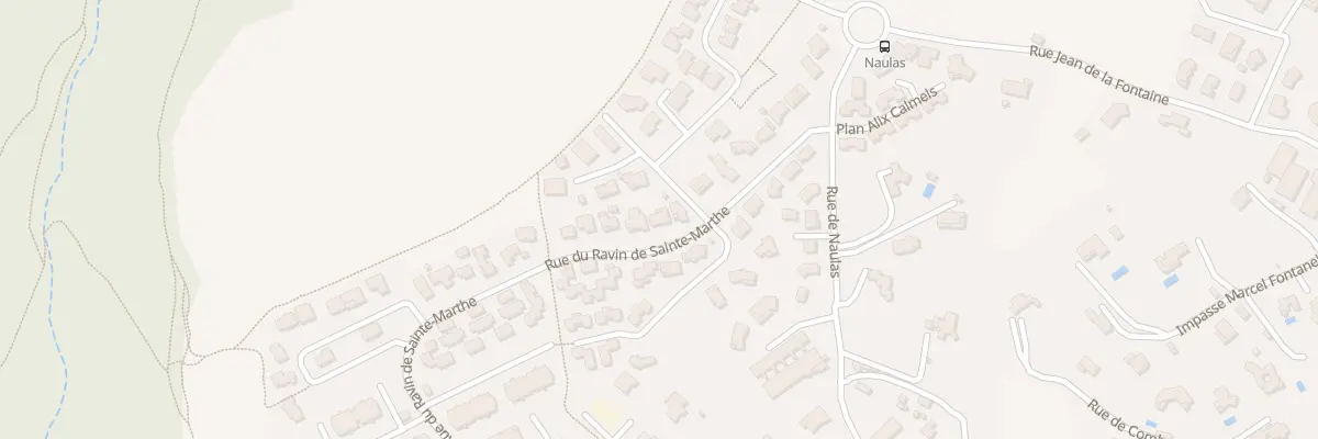 Plan du 150 Rue du Ravin de Sainte Marthe à Millau