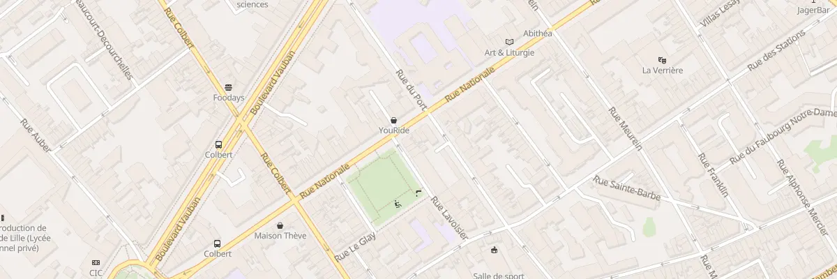Plan du 251 Rue Nationale à Lille