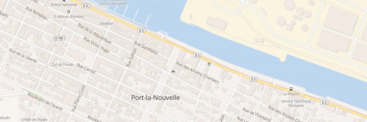 Plan du 23 Rue des Anciens Chantiers à Port-la-Nouvelle