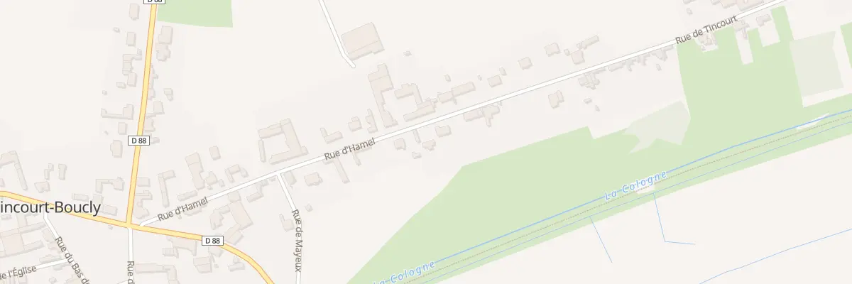 Plan du 14 Rue de Hamel à Tincourt-Boucly