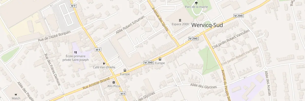 Plan du 25 Rue Gabriel Péri à Wervicq-Sud