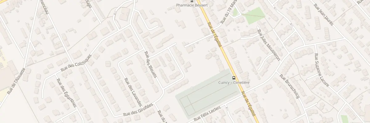 Plan du 32 Rue des Violettes à Cuincy
