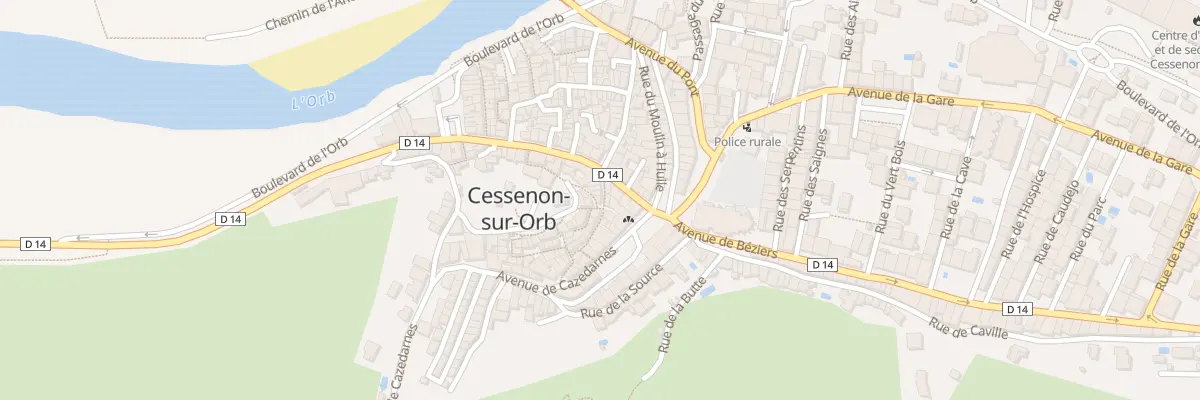 Plan du 8 Rue du Four à Cessenon-sur-Orb