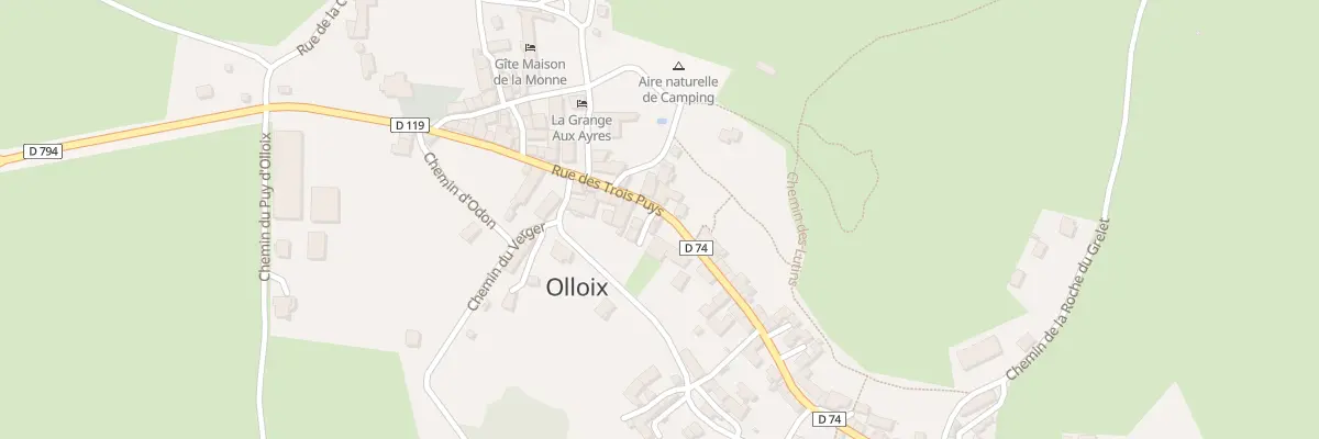 Plan du 5095 Rue des Trois Puys à Olloix