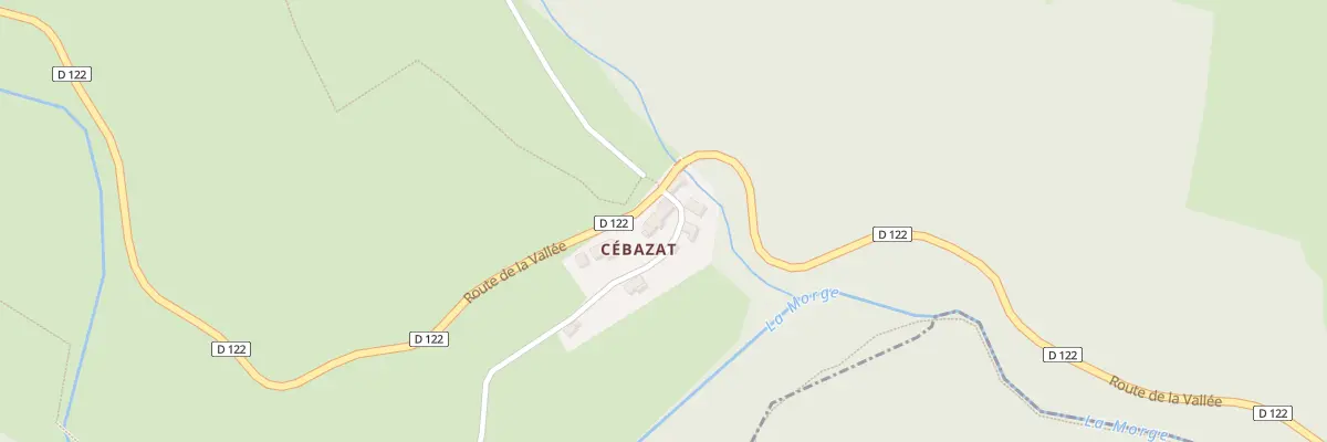 Plan du 5036 Cebazat à Saint-Hilaire-la-Croix