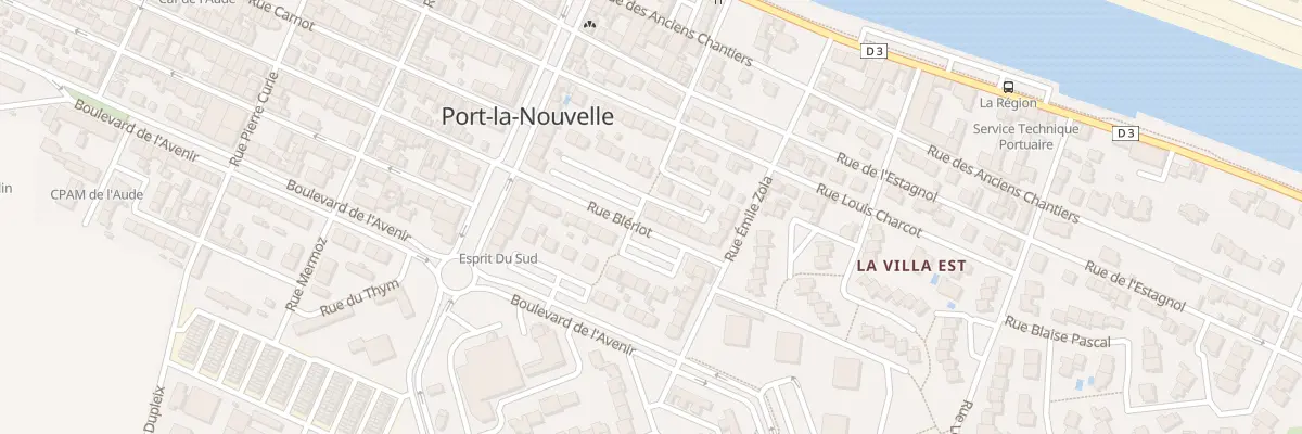 Plan du 117 Rue Bleriot à Port-la-Nouvelle