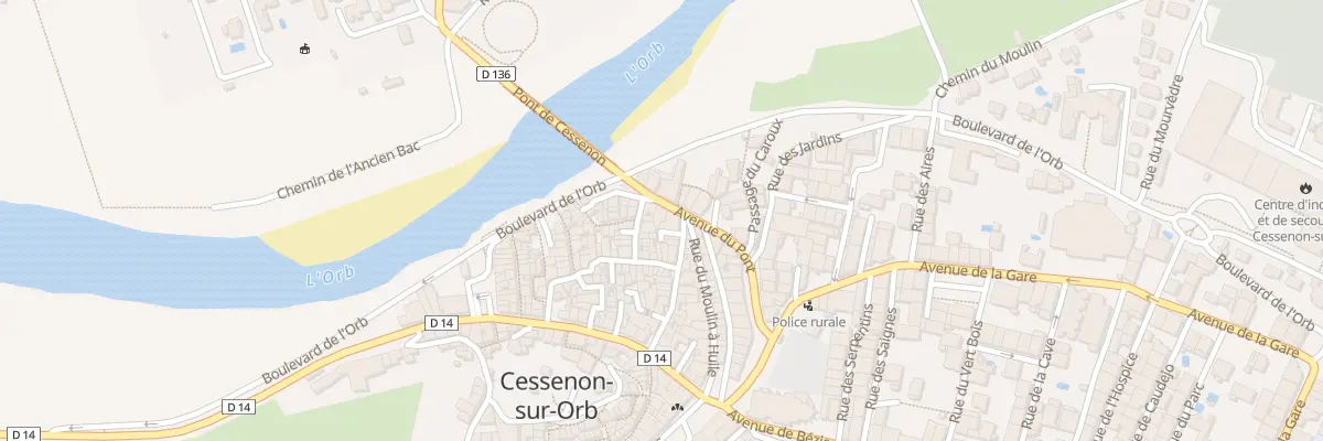 Plan du 23 Av du Pont à Cessenon-sur-Orb
