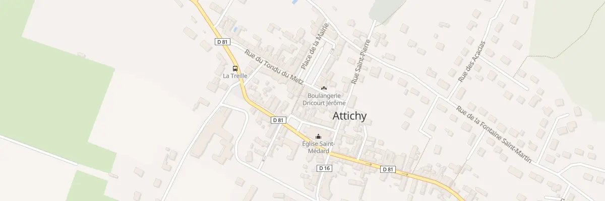 Plan du 1 Rle des Halles à Attichy