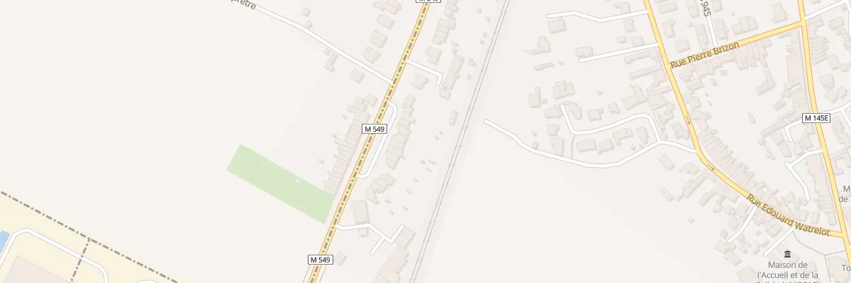 Plan du 197 Rue du Gen de Gaulle à Templemars