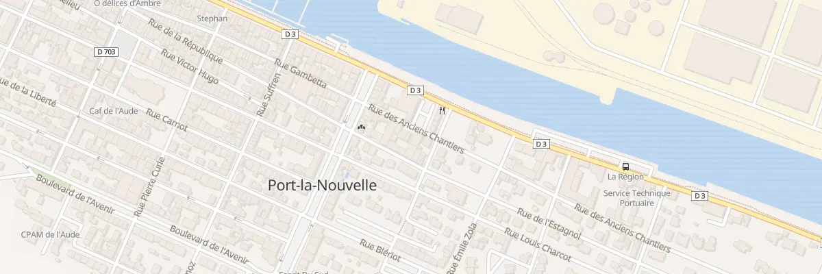 Plan du 68 Rue des Anciens Chantiers à Port-la-Nouvelle