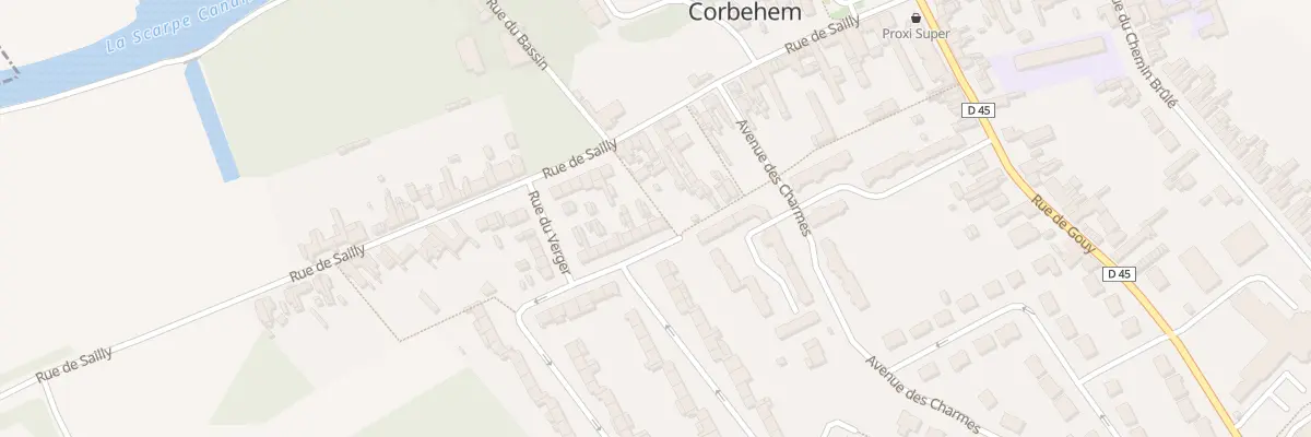Plan du 15 Rue du Verger à Corbehem