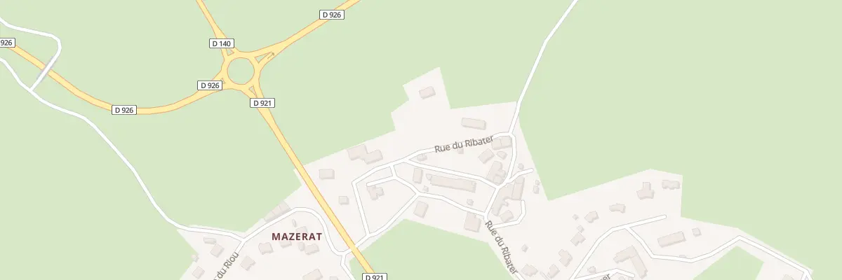 Plan du 22 Rue du Ribater à Roffiac