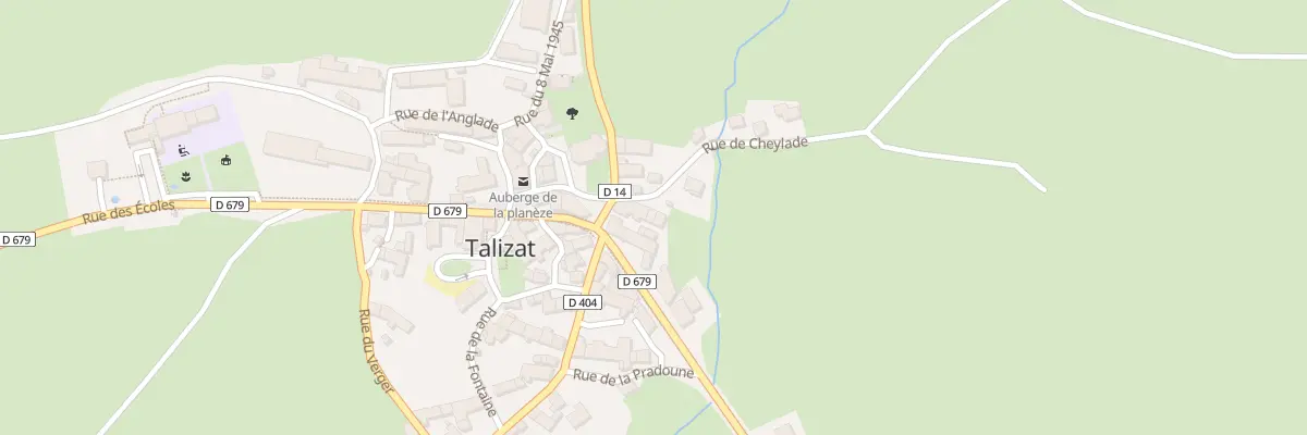 Plan du 2 Rue de Cheylade à Talizat