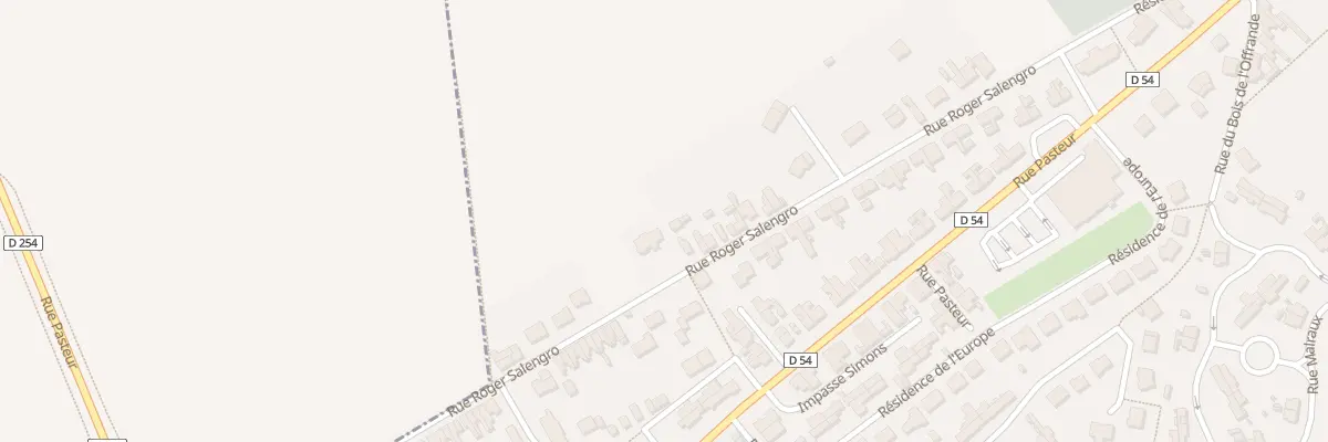 Plan du 88 Rue Roger Salengro à Thumeries