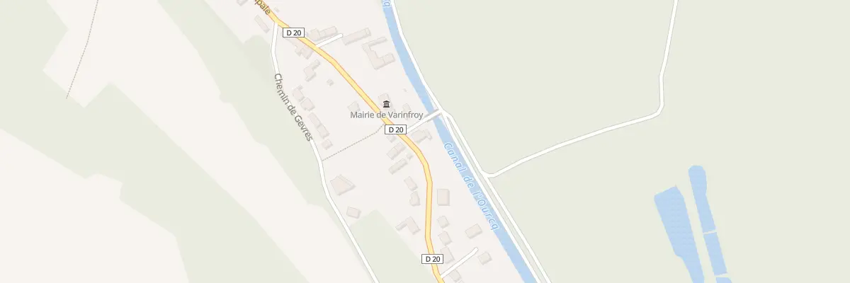 Plan du 2 Pl des Marais à Varinfroy