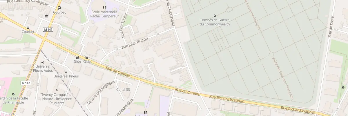 Plan du 184 Rue de l’Arbrisseau à Lille