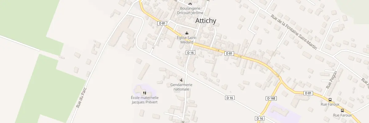 Plan du 1 Rue du Commerce à Attichy