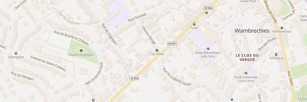 Plan du 72 Rue du Général Leclerc à Wambrechies