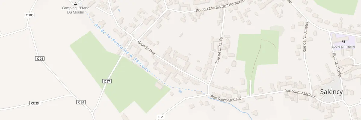 Plan du 76 Gr Grande Rue à Salency