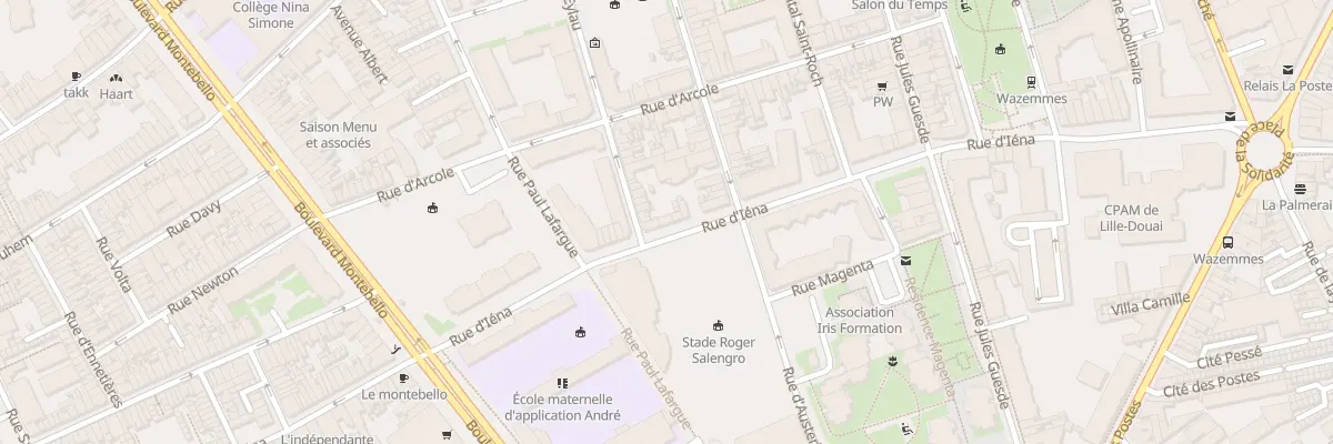 Plan du 77 Rue d’Iéna à Lille