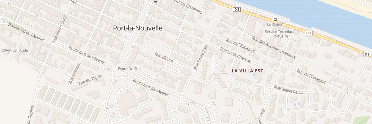 Plan du 153 Rue Bleriot à Port-la-Nouvelle
