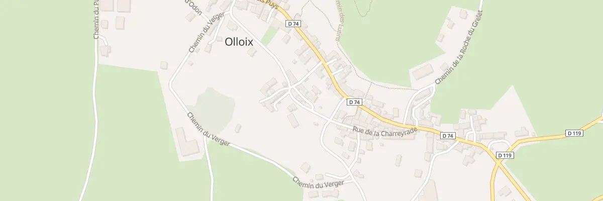 Plan du 5086 Pl de la Charreyrade à Olloix