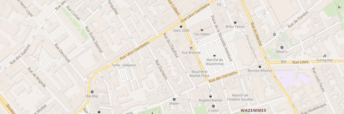 Plan du 13 Rue du Chaufour à Lille