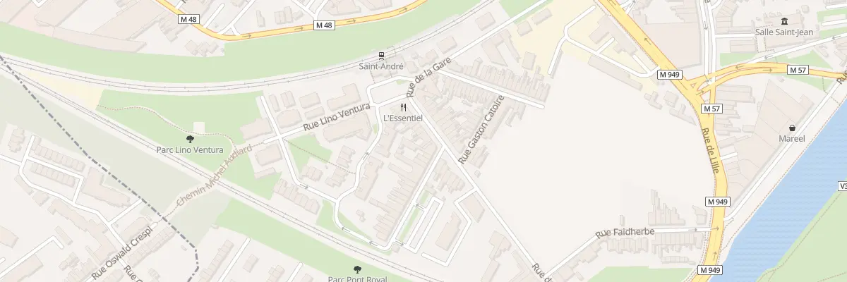 Plan du 85 Rue de la Gare à Saint-André-lez-Lille