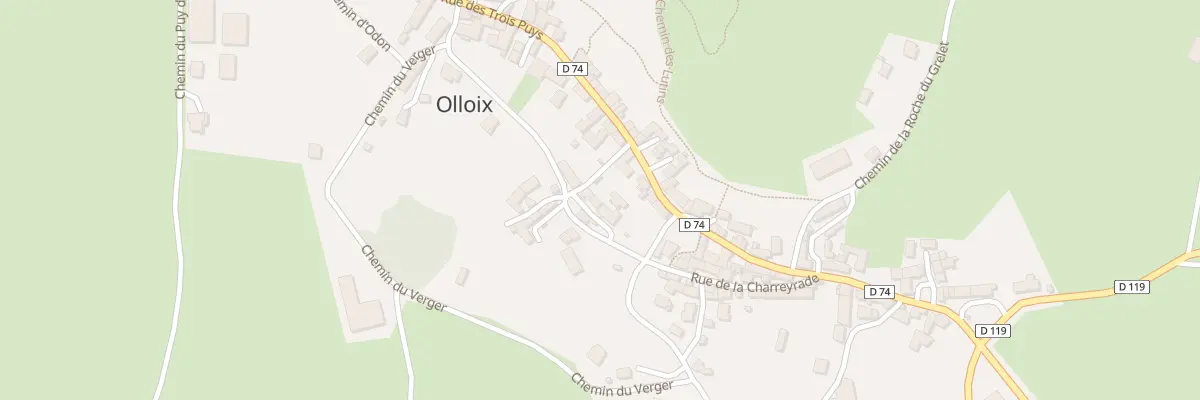 Plan du 5127 Pl de la Charreyrade à Olloix