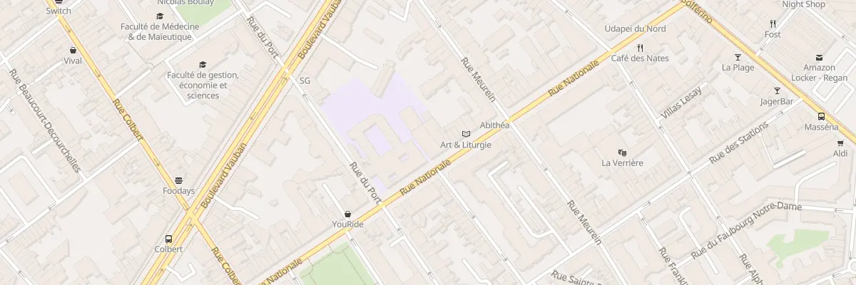 Plan du 242 Rue Nationale à Lille