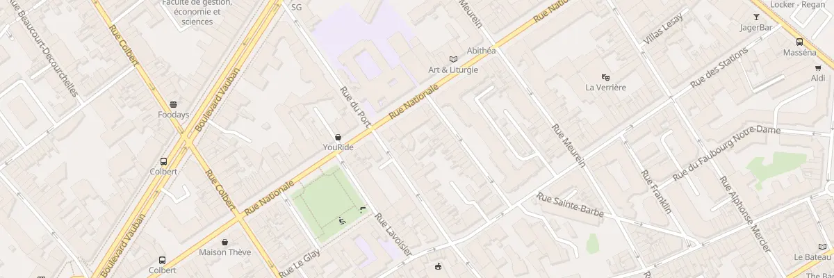 Plan du 237 Rue Nationale à Lille