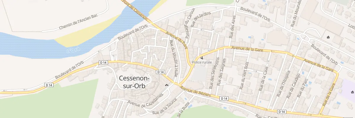 Plan du 14 Rue du Moulin a Huile à Cessenon-sur-Orb