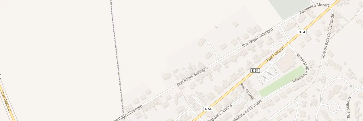 Plan du 78 Rue Roger Salengro à Thumeries