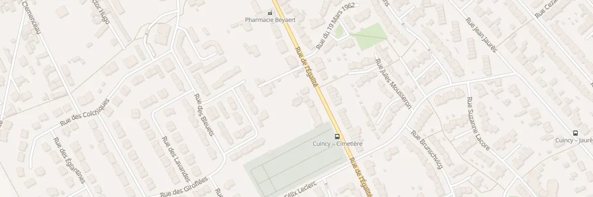 Plan du 188 Rue de l’Egalite à Cuincy