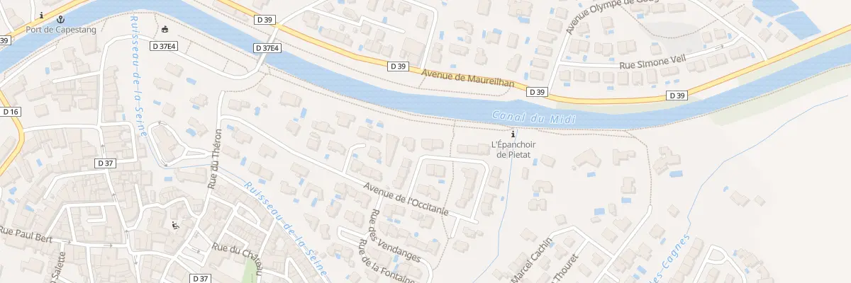 Plan du 9 Rue des Epanchoirs à Capestang