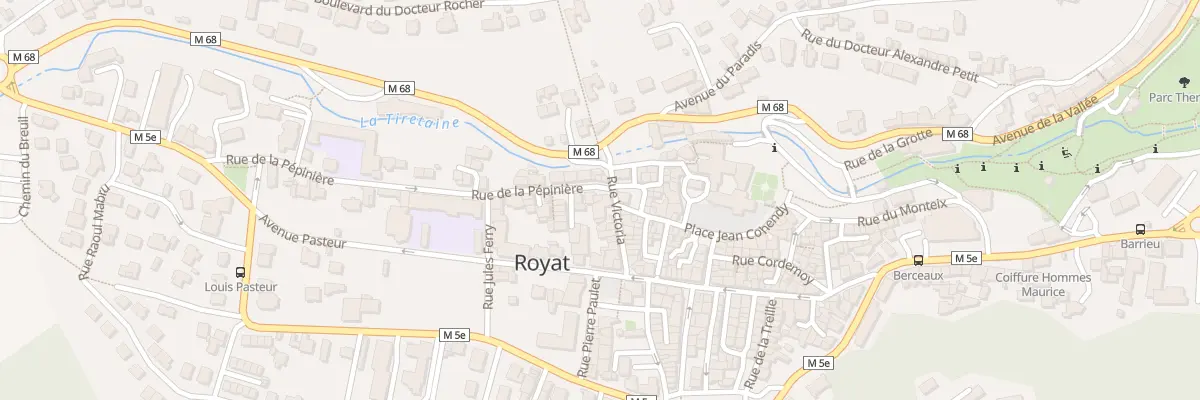 Plan du 1 Rue de la Pépinière à Royat