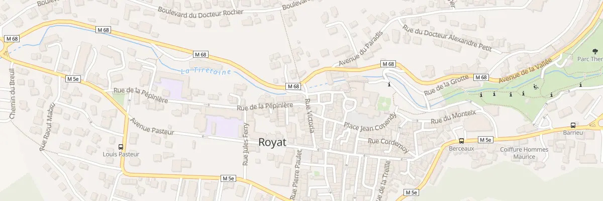 Plan du 4 Rue de la Pépinière à Royat