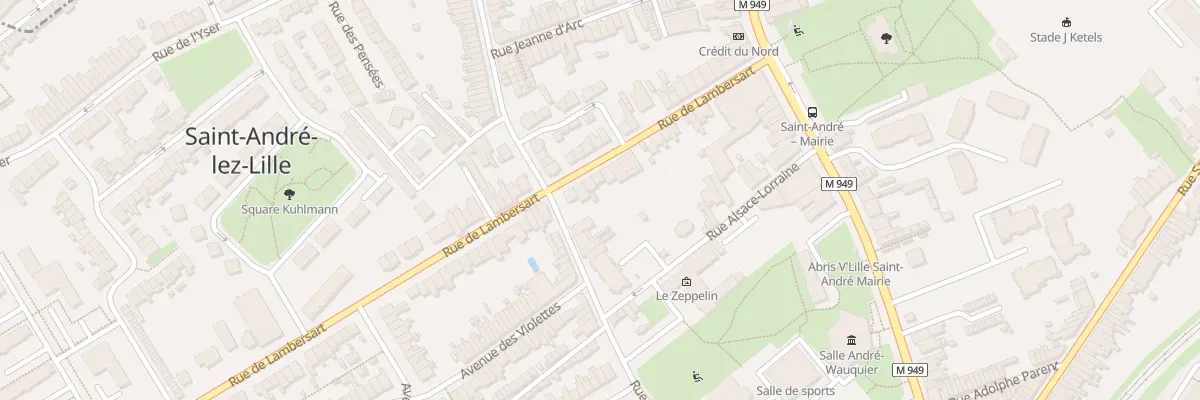 Plan du 19 Rue de Lambersart à Saint-André-lez-Lille