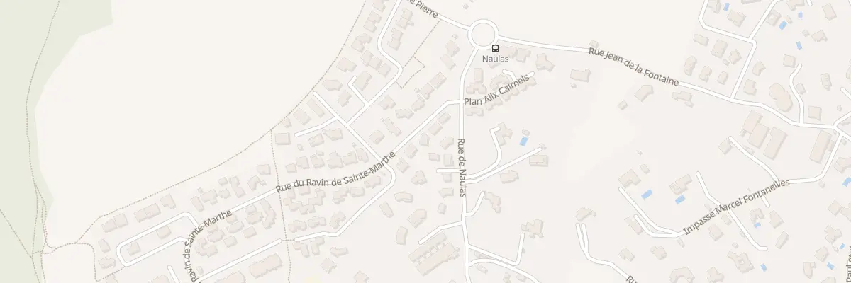 Plan du 77 Rue du Ravin de Sainte Marthe à Millau