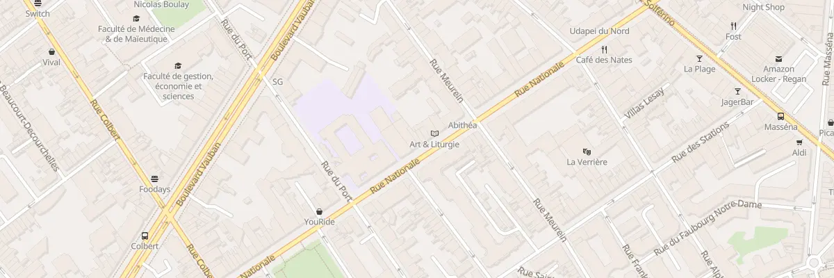Plan du 238 Rue Nationale à Lille