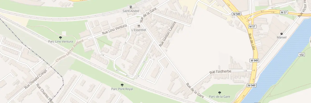 Plan du 77 Rue de la Gare à Saint-André-lez-Lille