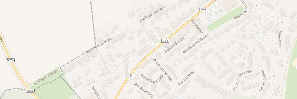 Plan du 46 Rue Pasteur à Thumeries
