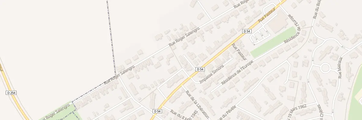 Plan du 44C Rue Pasteur à Thumeries