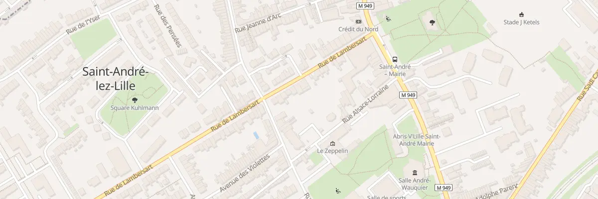 Plan du 15 Rue de Lambersart à Saint-André-lez-Lille
