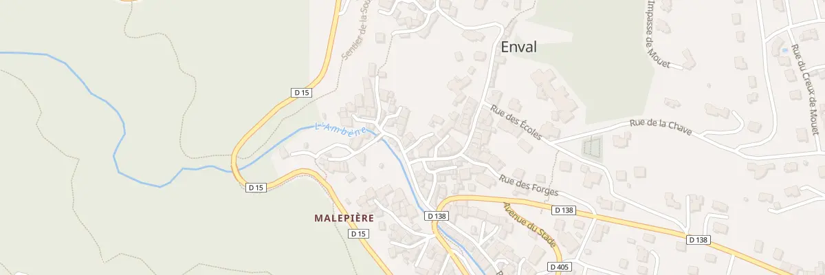 Plan du 6 Rue des Gorges à Enval